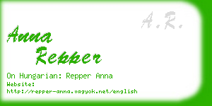 anna repper business card